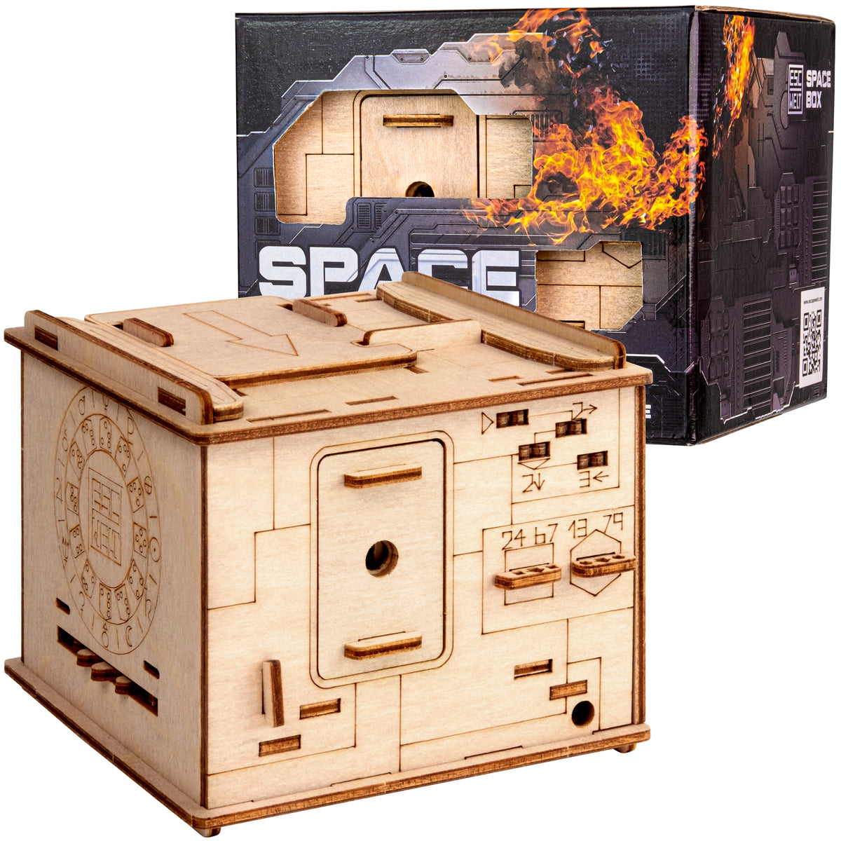 Caja de Escape Space Box – Puzzle de Escape para Todas las Edades | Madera | Dificultad 4/5
